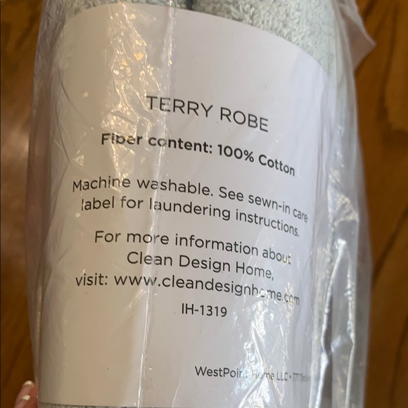 Terry Robe - Soft blue - Picture 7 of 11